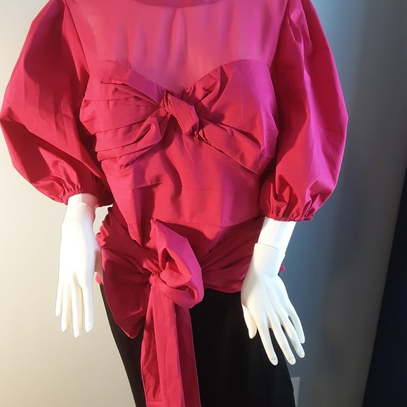 FUSHIA SWEETHEART BLOUSE by 7TH AVENUE DESIGN STUDIO NEW YORK & COMPANY - Picture 10 of 12